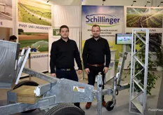 Denis Nitsch en Tobias Kiss van het bedrijf Schillinger. 
